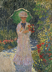 Claude Monet Camille with Green Parasol, 1876 oil painting reproduction