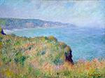 Claude Monet Cliff near Pourville, 1882 oil painting reproduction