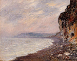 Claude Monet Cliffs at Pourville in the Fog, 1882 oil painting reproduction
