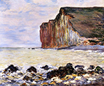 Claude Monet Cliffs of Les Petites-Dalles, 1881 oil painting reproduction