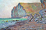 Claude Monet Cliffs of Les Petites-Dalles, 1884 oil painting reproduction