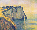 Claude Monet Cliffs of the Porte d'Aval, 1885 oil painting reproduction