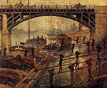 Claude Monet Coal Dockers, 1875 oil painting reproduction