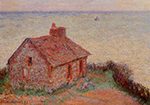 Claude Monet Customs House, Rose Effect, 1897 oil painting reproduction