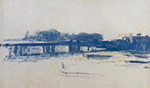 Claude Monet Charing Cross Bridge (study, 1899-01 oil painting reproduction