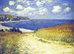 Claude Monet Chemin de Traverse pres de Pourville, 1882 oil painting reproduction