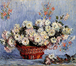 Claude Monet Chrysanthemums, 1878 oil painting reproduction