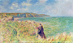 Claude Monet Edge of the Cliff at Pourville, 1882 oil painting reproduction