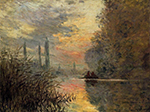 Claude Monet Evening at Argenteuil, 1876 oil painting reproduction