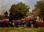 Claude Monet Festival at Argenteuil, 1872 oil painting reproduction