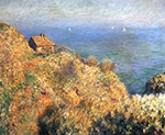 Claude Monet Fisherman's House at Varengeville, 1882 oil painting reproduction