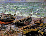Claude Monet Fishing Boats, 1885 oil painting reproduction