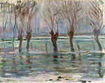 Claude Monet Flood Waters, 1896 oil painting reproduction