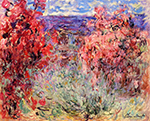 Claude Monet Flowering Trees near the Coast,1920-06 oil painting reproduction