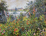 Claude Monet Flowers at Vetheuil, 1881 oil painting reproduction