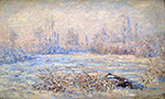 Claude Monet Frost near Vetheuil, 1880 oil painting reproduction