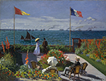 Claude Monet Garden at Sainte-Adresse, 1867 oil painting reproduction