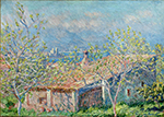 Claude Monet ardener's House at Antibes, 1888 oil painting reproduction