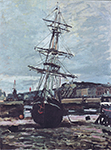 Claude Monet Gestrandetes Boot in Fecamp, 1868 oil painting reproduction
