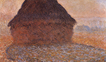 Claude Monet Grainstack under the Sun, 1891 oil painting reproduction