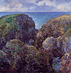 Claude Monet Group of Rocks at Port-Goulphar, 1886 oil painting reproduction