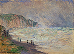 Claude Monet Heavy Sea at Pourville, 1897 oil painting reproduction