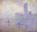 Claude Monet Houses of Parliament, Fog Effect, 1900-01 oil painting reproduction