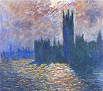 Claude Monet Houses of Parliament, Reflection of the Thames, 1900-01 oil painting reproduction