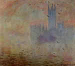 Claude Monet Houses of Parliament, Seagulls 2, 1903 oil painting reproduction