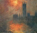Claude Monet Houses of Parliament, Sunset, 1904 oil painting reproduction