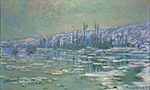 Claude Monet Ice Floes on Siene, 1880 oil painting reproduction