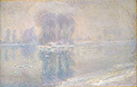Claude Monet Ice on the Siene at Bennecourt, 1897 oil painting reproduction