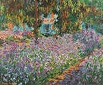 Claude Monet Irises in Monet's Garden 03, 1800 oil painting reproduction