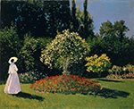 Claude Monet Jeanne-Marguerite Lecadre in the Garden, 1866 oil painting reproduction