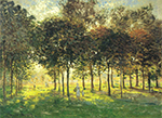 Claude Monet La Promenade d'Argenteuil, Soleil Couchant, 1874 oil painting reproduction