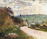 Claude Monet La Route a Vetheuil, 1878 oil painting reproduction