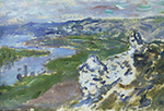Claude Monet La Seine, vue des Hauteurs de Chantemesle, 1881 oil painting reproduction