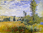 Claude Monet Landscape at Vetheuil, 1880 oil painting reproduction
