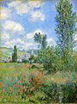 Claude Monet Lane in the Poppy Fields, Ile Saint-Martin, 1880 oil painting reproduction