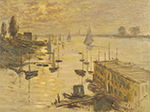 Claude Monet Le bassin d'Argenteuil vu depuis le pont, 1874 oil painting reproduction