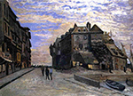 Claude Monet Le Lieutenance at Honfleur, 1864 oil painting reproduction