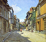 Claude Monet Le Rue de La Bavolle at Honfleur, 1864 oil painting reproduction