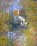 Claude Monet Les oies dans le ruisseau, 1874 oil painting reproduction