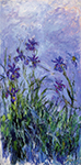 Claude Monet Lilac Irises, 1914-17 oil painting reproduction