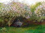 Claude Monet Lilacs, Grey Weather, 1872 oil painting reproduction