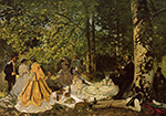 Claude Monet Luncheon on the Grass, 1865 oil painting reproduction