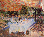Claude Monet Luncheon under the Canopy, 1883 oil painting reproduction