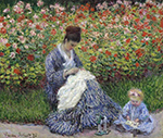 Claude Monet Madame Monet and Child, 1875 oil painting reproduction