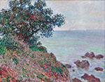 Claude Monet Mediteranian Coast, Grey Day, 1888 oil painting reproduction
