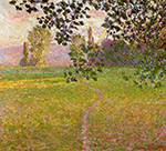 Claude Monet Morning Landscape, Giverny, 1888 oil painting reproduction